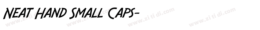 Neat Hand Small Caps字体转换